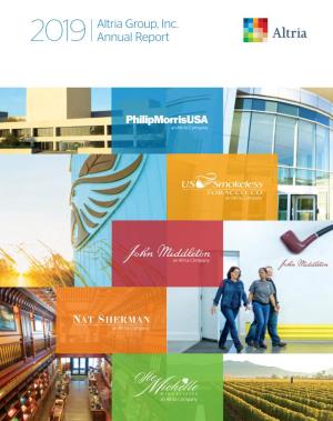 Altria Group, Inc. Annual Report