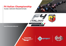 F4 Italian Championship TEAM / DRIVER PRESENTATION
