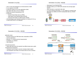 (2.5G) Generation 2.5 (2.5G) - HSCSD