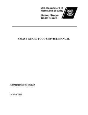 Coast Guard Food Service Manual