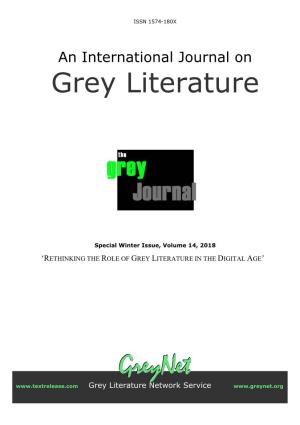 Greynet.Org TGJ Volume 14, Special Winter Issue Savić