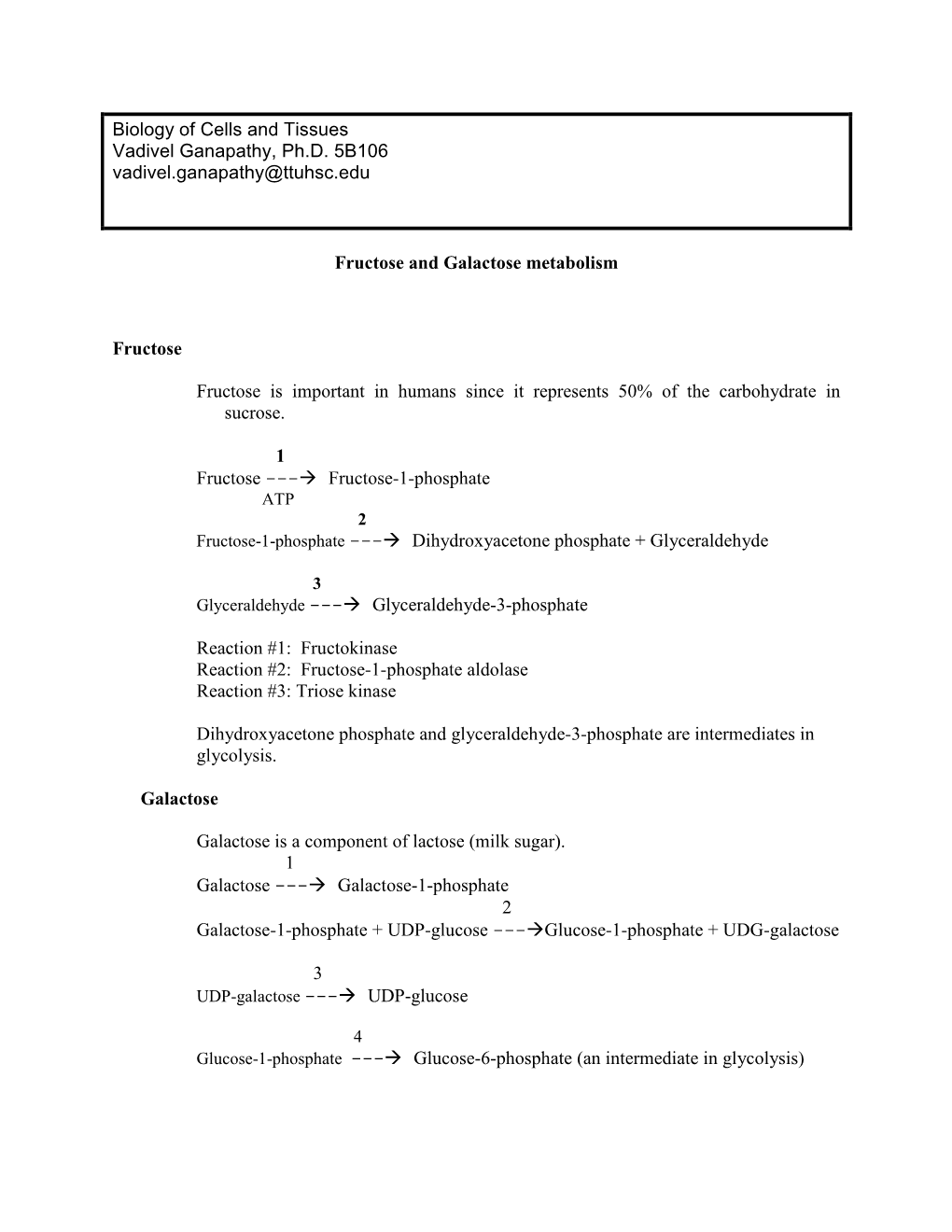 ITD 5135 Cellular and Systems Processes