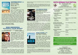 Sixth German Film Festival