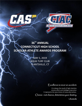 36Th Annual Connecticut High School Scholar-Athlete Awards Program