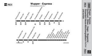 RE4 RE4 Wupper - Express DB-Kursbuchstrecke: 427, 455, 485 Und Zurück Düsseldorf-Neuss-Mönchengladbach- Dortmund - Witten Hagen Wuppertal Wupper - Express