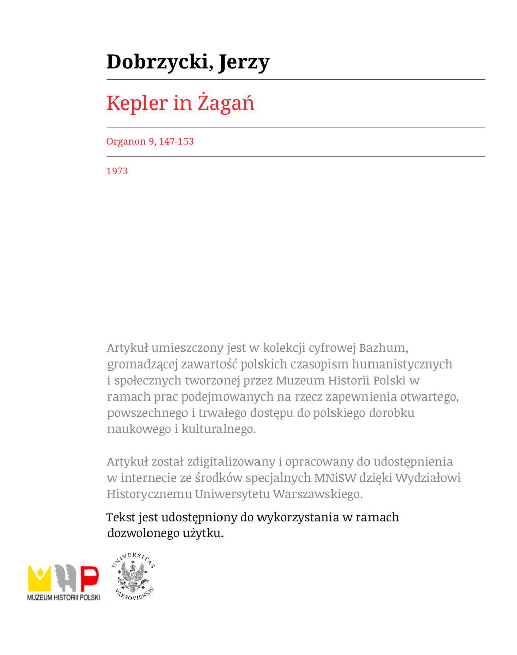 Kepler in Żagan