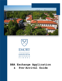BBA Exchange Application & Pre-Arrival Guide