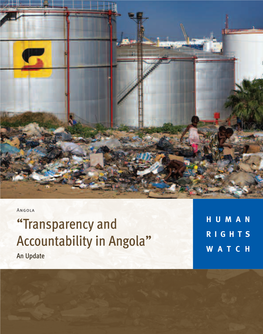 “Transparency and Accountability in Angola” an Update