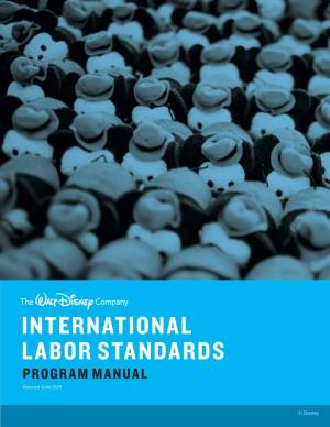 INTERNATIONAL LABOR STANDARDS PROGRAM MANUAL Revised June 2019