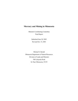 Mercury and Mining in Minnesota