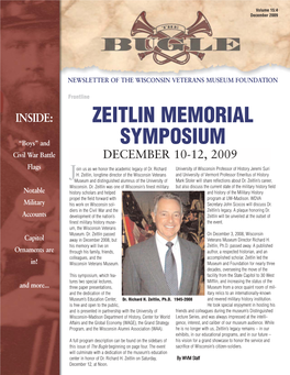 Zeitlin Memorial Symposium