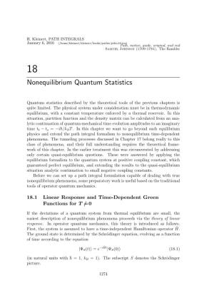 Nonequilibrium Quantum Statistics