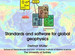 Standards for Global Geophysics and Resource Exploration?