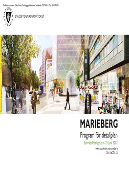 Marieberg Program För Detaljplan Webb.Indd