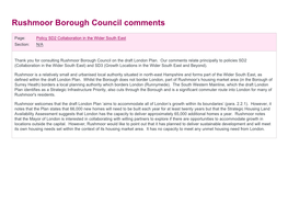 Rushmoor Borough Council Comments