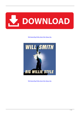Will Smith Big Willie Style Full Album Zip