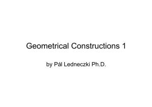 Geometrical Constructions 1