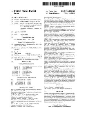 (12) United States Patent (10) Patent N0.: US 7,723,289 B2 Barnea (45) Date of Patent: *May 25, 2010