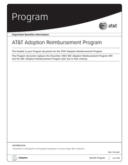 AT&T Adoption Reimbursement Program