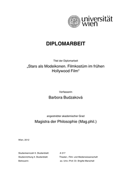 Diplomarbeit