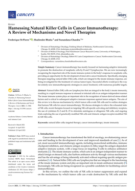 Harnessing Natural Killer Cells in Cancer Immunotherapy: a Review of Mechanisms and Novel Therapies