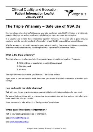 The Triple Whammy – Safe Use of Nsaids