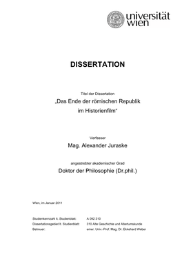 Dissertation