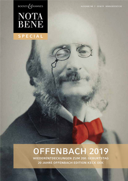 Offenbach 2019 Wiederentdeckungen Zum 200