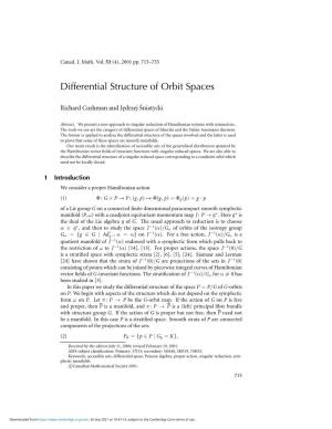Differential Structure of Orbit Spaces