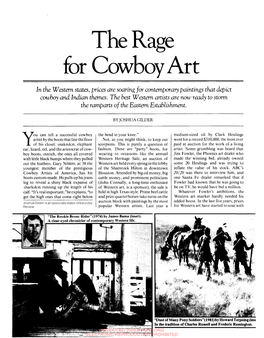 The Rage for Cowboy Art