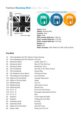 Various Running Riot Mp3, Flac, Wma