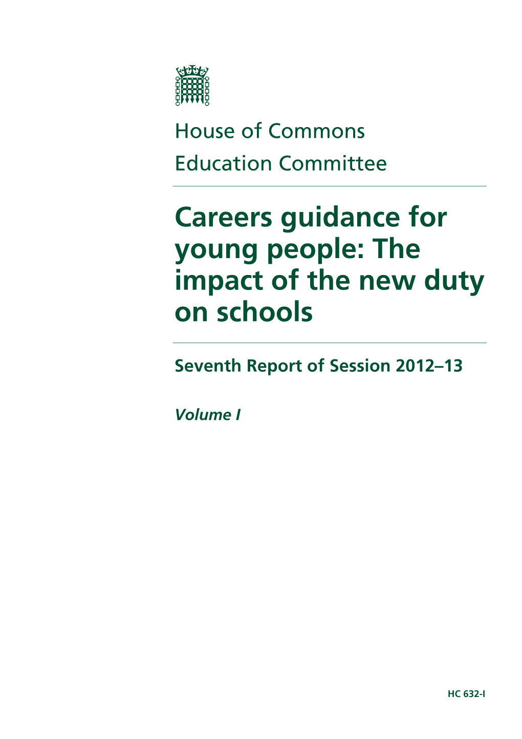 Careers Guidance for Young People: the Impact of the New Duty on Schools