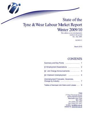 State of the Tyne & Wear Labour Market Report Winter 2009/10