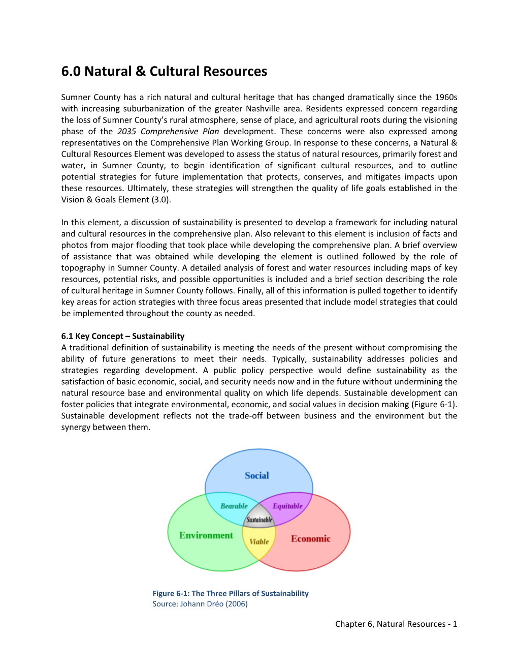 6.0 Natural & Cultural Resources