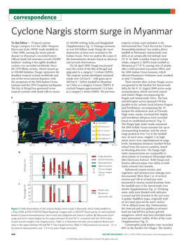 Cyclone Nargis Storm Surge in Myanmar