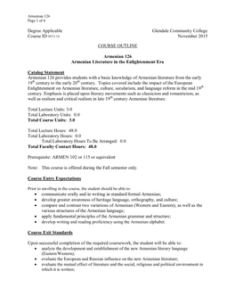 Degree Applicable Glendale Community College Course ID 003116 November 2015