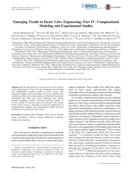 Part IV. Computational Modeling and Experimental Studies