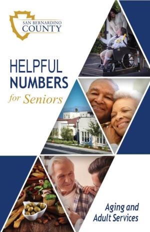HELPFUL NUMBERS for Seniors