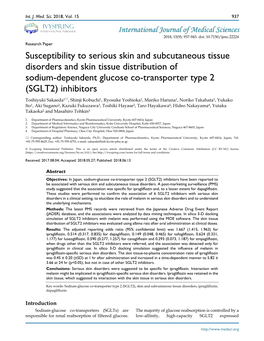Susceptibility to Serious Skin and Subcutaneous Tissue Disorders And
