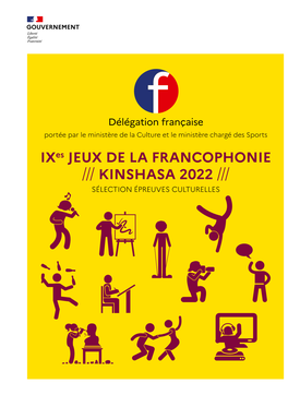 Guide De Candidature Jeux De La Francophonie 2022 Pdf 4 Mo