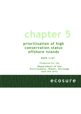 Chapter 5 Prioritisation of High Conservation Status Offshore Islands