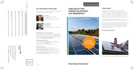Ohne Investition Eigenen Solarstrom Aus Sonnenkraft