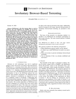 Involuntary Browser-Based Torrenting