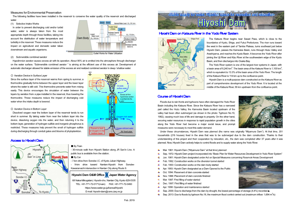 Measures for Environmental Preservation Access to Hiyoshi