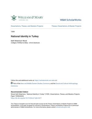 National Identity in Turkey