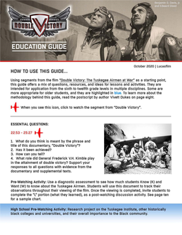 Double Victory Education Guide