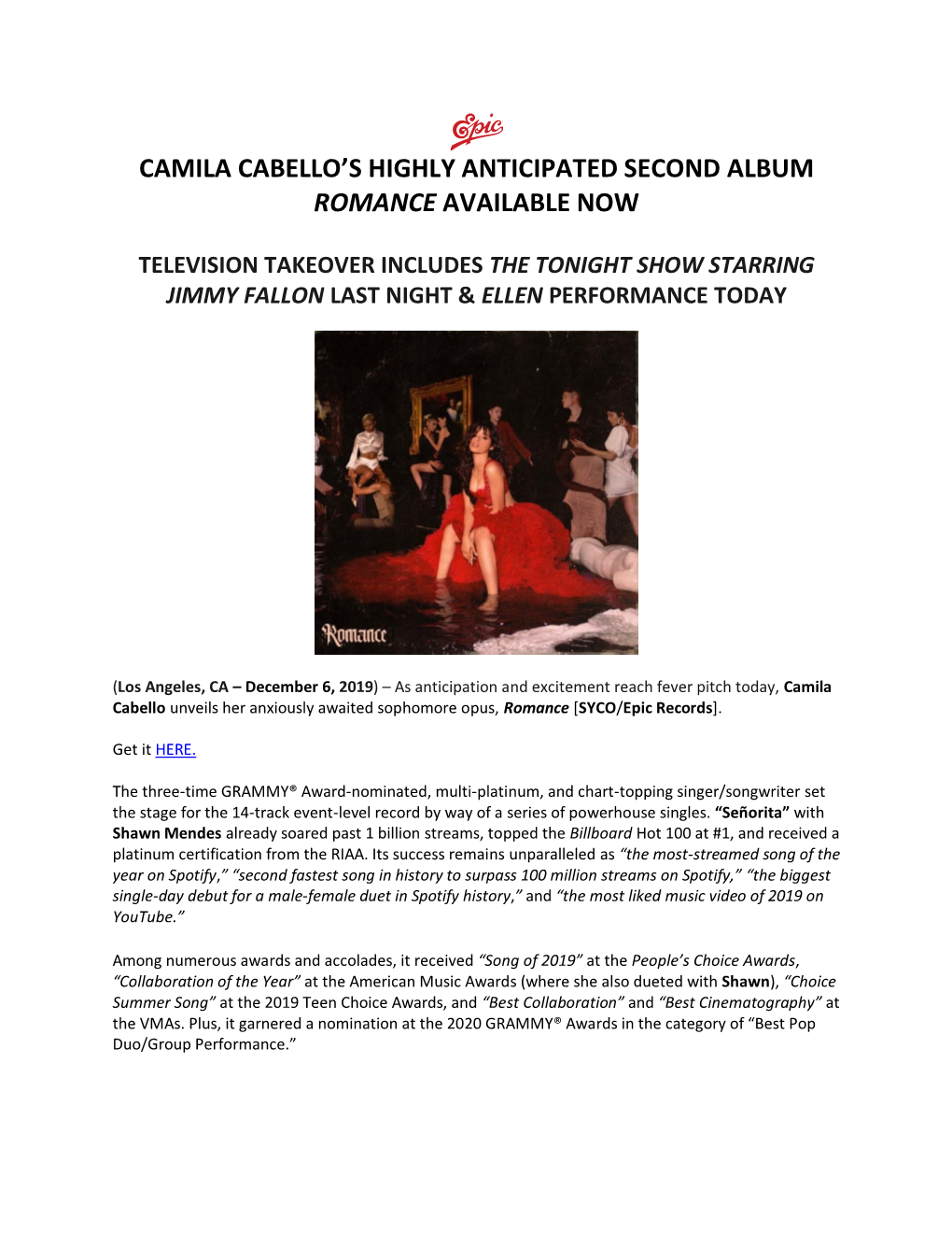 Camila Cabello's Highly Anticipated Second Album