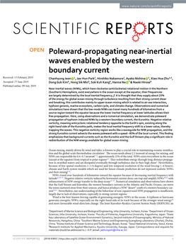 Poleward-Propagating Near-Inertial Waves Enabled by the Western