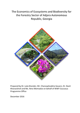 The Economics of Ecosystems and Biodiversity for the Forestry Sector of Adjara Autonomous Republic, Georgia