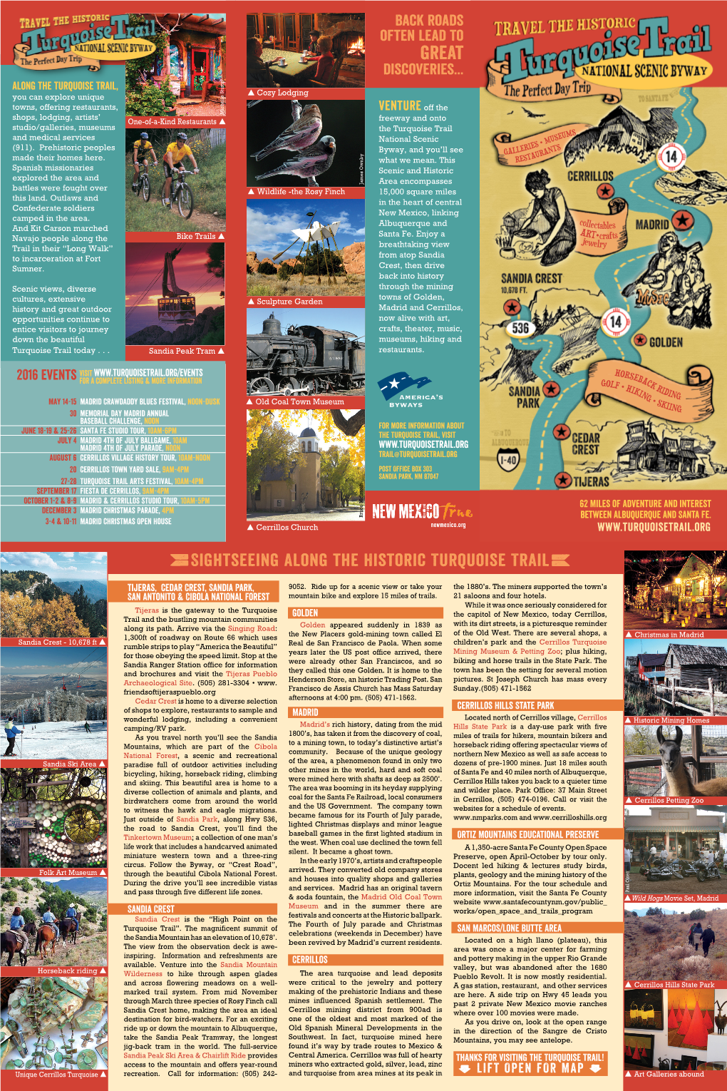 Turquoise Trail Scenic Byway Brochure